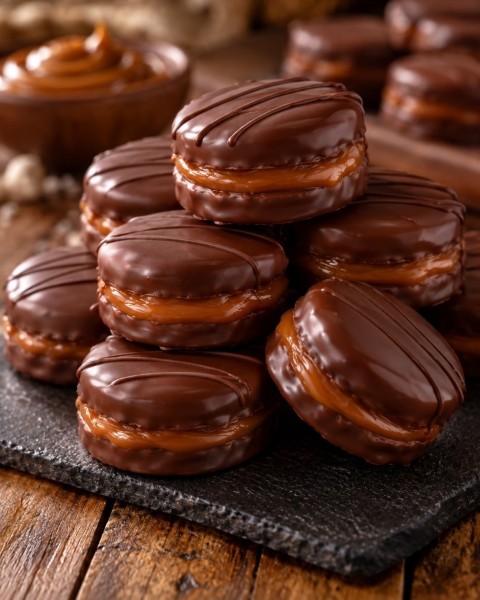 Mini alfajor de manjar