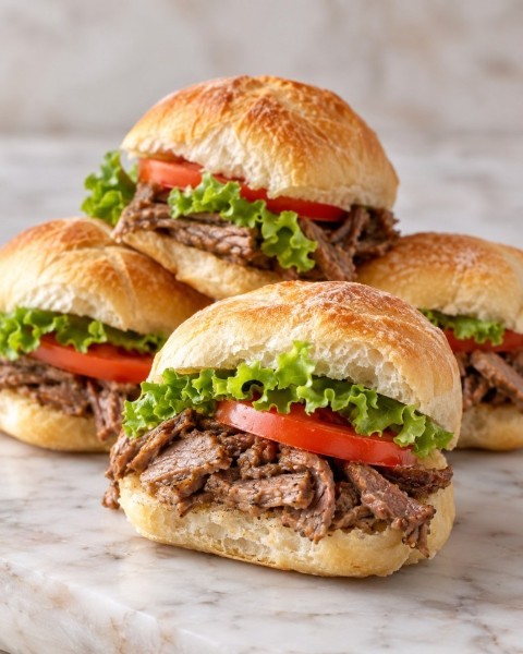 Mini sándwich churrasco
