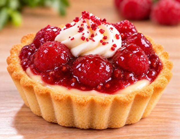 Pie de frambuesa