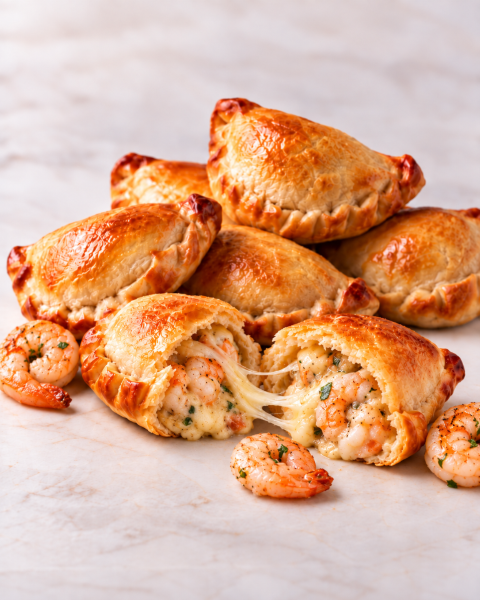 Empanaditas queso + camarón