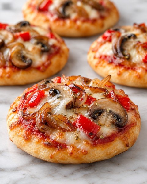 Mini pizza vegetariana